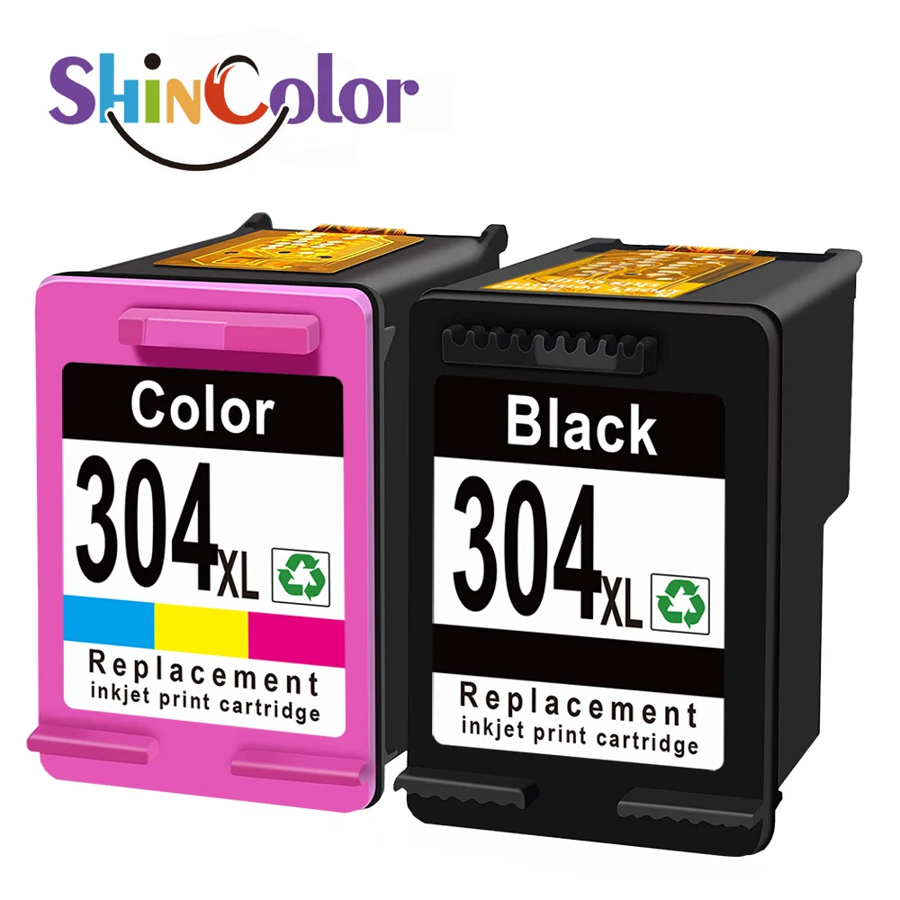 ShinColor Cartouche HP 304 HP 304 XL Tintenpatrone, kompatibel mit HP Envy 5000 5010 5012 5014 5020 5030 5032 5034 5052 5055 Image