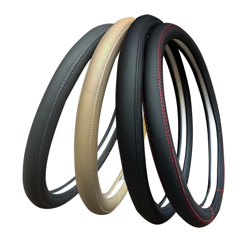 Uninersal Braid on Car Lenkradbezug für 37–38 cm, 14,5–15 Zoll, rutschfest, Größe M, Lenkrad-Auto-Styling-Teppich