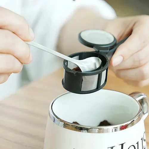 Kaffee kapsel Pulver Filter löffel Teekanne wieder verwendbarer Lose blatts ieb beutel
