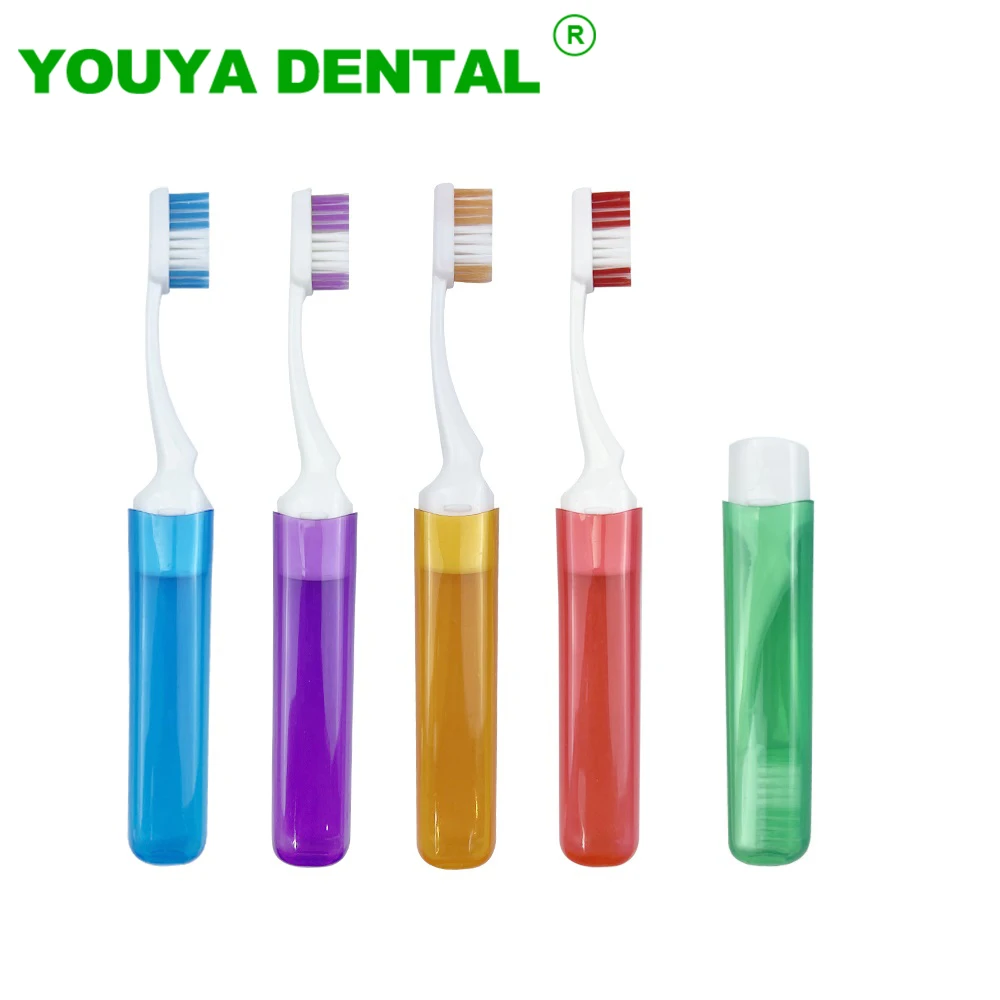 5 stücke Reise Zahnbürste Tragbare Falten Zahnbürste Outdoor Camping Business Zahnbürste Weiche Zahnbürste Oral Reinigung Werkzeuge Image