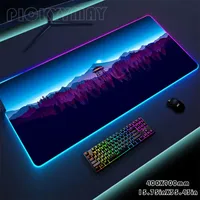 Mauspads Landschaft RGB Mauspad große Gaming-Schreibtisch matte leuchtende Mauspad große LED-Maus