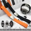 20mm 21mm Silikon armband für Tissot 1853 Tengzhi T-Touch Original T013 Gummi armband T047T081T33