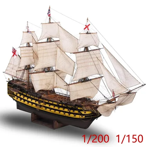 Sieg simuliert Holz Segelboot Modell Montage Kit diy1/200 Modell Spielzeug Geschenks ammlung
