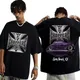 West Coast Choppers Logo Grafik T-Shirts 90er Jahre Retro-Stil Mode T-Shirt Herren Hip Hop übergroße