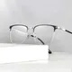 Reine Titan Business Brillen entworfen optischen Rahmen Rezept Brille Vollrand Brille lange Schläfe