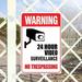 HTHJSCO Camera Signs for Home Video Surveillance Signs Outdoor 20*30Cm