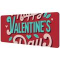 OWNTA Valentine s Day Text Pattern Rectangular Extended Desk Pad with Non-Slip Rubber Bottom Suitable for Home Office Desktop Mat Gaming Pad Gaming Mouse Pad