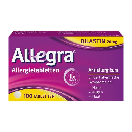 Allegra - Allergietabletten 20 mg Tabletten Allergiemittel zum Einnehmen