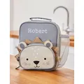 My 1St Years Boys Personalised Lion Lunch Bag - Grey, Grey