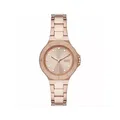 Womens DKNY Rose Gold Chambers Metal Bracelet Watch, Gold