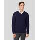 Charles Tyrwhitt Mens Pure Wool V-Neck Jumper - Navy, Navy,Green,Blue,Neutral,Charcoal