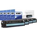 KMP H-T171V Toner cartridge Set replaced HP 131A, 131X, CF210A, CF210X, CF211A, CF212A, CF213A Black, Cyan, Magenta, Yellow 2400 Sides Compatible Toner