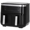 Severin 2453 Twin deep fryer Heat convection, Overheat protection, Timer fuction Black, Silver