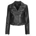 Only ONLNEWVERA FAUX LEATHER BIKER CC OTW women's Leather jacket in Black