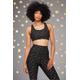 Spiritual Gangster Studio Dream Tech Sports Bra as seen on Malin Andersson Black L