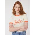 Stanley Running Late Graphic Ringer Tee-LARGE (UK 16-18) - Sustainable Organic Cotton
