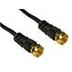 0.5m F Type Connector Lead Cable Coaxial with F Connectors - Black