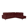 Axel HW Leather Right Hand Facing Chaise End Power Recliner Sofa - Deep Red