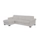 Nicoletti - Alcova 3 Seater Left Hand Facing Fabric Sofa Bed and Storage Chaise with Scroll Arms - Flambe Ghiaccio