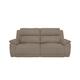 Utah 3 Seater Fabric Power Recliner Sofa - Rosy Taupe