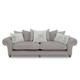 Boutique Collection - Blenheim Grand Split Frame Scatter Back Sofa with Oak Feet - Marlborough Silver