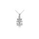 Men's Caravaca Cross Necklace in 9ct White Gold