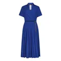 Max Mara, Dresses, female, Blue, S, Blue Cotton Poplin Midi Dress