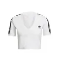 Adidas, Tops, female, White, 2Xl, Women`s V-Neck T-Shirt