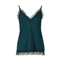 Rosemunde, Tops, female, Green, S, Billie Strap Top in Dark Green with Lace