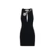 Blugirl, Dresses, female, Black, XS, Stretch Crepe Dress with Embroidery