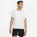 Nike Miler Men's Dri-FIT UV Short-Sleeve Running Top - White - Polyester