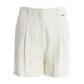 Fracomina, Shorts, female, White, S, High-Waisted Shorts with Wide Belt