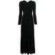 Michael Kors, Dresses, female, Black, 2Xs, V-Neck Maxi Dress