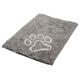 Bunty - Soft Microfibre Pet Dog Puppy Cat Mat Bed Doormat Absorbant Muddy Wet Paws - Grey - Large