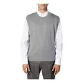 Antony Morato, Knitwear, male, Gray, M, Grey Plain Sleeveless Gilet