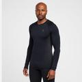 Odlo Men's Performance Warm Eco Long Sleeve Baselayer Top, Black