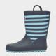 Peter Storm Kids' Stripe Wellies, Navy