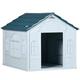 PawHut Weather-Resistant Dog House for Medium Dogs - Blue