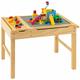 2-in-1 Kids Activity Table Wooden Children Activity Table w/ Reversible Tabletop