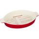 Premier Housewares - From Scratch Red Stoneware Oval Baking Dish