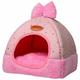 Dog Cat Bed Indoor Fabric Cat Bed with Mat Warm Washable Pet Cushion for Fall and Winter 2 in 1 Dog Bed Small Dog House