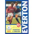 Everton vChelsea official programme 02/12/1992 Coca-Cola Cup