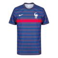 Nike 2020 Season France Home Player Edition Stripe Soccer/Football Short Sleeve Black Blue Blackblue