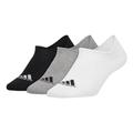adidas Unisex Performance Invisible Socks 3 Packs Black/White/Grey