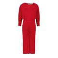 Diane Von Furstenberg Chrisey Ruched Jersey Midi Dress - Red - S (UK8-10 / S)