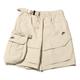 Men's Nike Solid Color Brand Logo Cargo Casual Shorts Brown