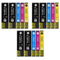 3 Set of 4 + extra Black Ink Cartridges to replace Epson T3596+3591 (35XL Series) Compatible/non-OEM from Go Inks (15 Inks) Black/Cyan/Magenta