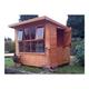 Shaws For Sheds Solar Pent Shed - 8ft x 8ft In Brown/Orange