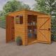 12'x4' Shiplap Pent 2-Door Shed With Windows - Custom Garden Sheds - TigerFlex Fast Delivery - 0% Finance - Buy Now Pay Later - Tiger Sheds