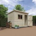 8'x6' Tiger Elite Pressure Treated Pent Shed - 0% Finance - Buy Now Pay Later - Tiger Sheds